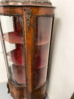 Rosewood Display Cabinet with Marquetry and Bronze Appliqués — Louis XV Style (750) - Image 8