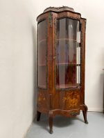 Rosewood Display Cabinet with Marquetry and Bronze Appliqués — Louis XV Style (750) - Image 2