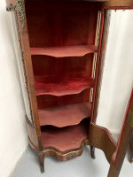Rosewood Display Cabinet with Marquetry and Bronze Appliqués — Louis XV Style (750) - Image 13