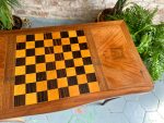 Šaha Galds — Table de Jeu ar Marquetry un Filcu — Luija XV stils, Francija, 19.–20.gs. (4929) - Image 3