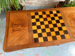 Šaha Galds — Table de Jeu ar Marquetry un Filcu — Luija XV stils, Francija, 19.–20.gs. (4929) - Image 5