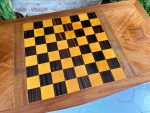 Šaha Galds — Table de Jeu ar Marquetry un Filcu — Luija XV stils, Francija, 19.–20.gs. (4929) - Image 4