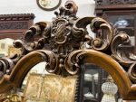 Liela izmēra ozolkoka sienas spogulis — Neo-Rokokko stilā (Large Carved Oak Wall Mirror in Neo-Rococo Style) (5461) - Image 4
