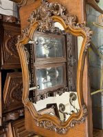 Liela izmēra ozolkoka sienas spogulis — Neo-Rokokko stilā (Large Carved Oak Wall Mirror in Neo-Rococo Style) (5461) - Image 2