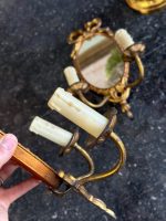 2er Set Wandlampen mit Spiegeln und Schleifenelement, mittelgroß (7226) – Bild 14