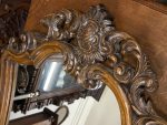 Liela izmēra ozolkoka sienas spogulis — Neo-Rokokko stilā (Large Carved Oak Wall Mirror in Neo-Rococo Style) (5461) - Image 9