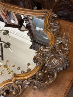 Liela izmēra ozolkoka sienas spogulis — Neo-Rokokko stilā (Large Carved Oak Wall Mirror in Neo-Rococo Style) (5461) - Image 10