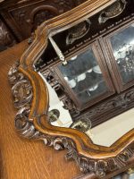Liela izmēra ozolkoka sienas spogulis — Neo-Rokokko stilā (Large Carved Oak Wall Mirror in Neo-Rococo Style) (5461) - Image 12