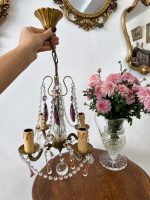 Neliela Izmēra Griestu Lampa ar 4 Spuldzēm, Violeta un Rozā Krāsas Detalizācija (5049) - Image 2