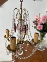 Neliela Izmēra Griestu Lampa ar 4 Spuldzēm, Violeta un Rozā Krāsas Detalizācija (5049) - Image 5