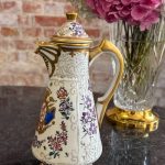 apgleznota porcelāna tējkanna, neliela izmēra (7229)
