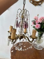 Neliela Izmēra Griestu Lampa ar 4 Spuldzēm, Violeta un Rozā Krāsas Detalizācija (5049) - Image 6