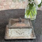 art deco stila sviesta trauks (6975)