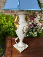 Porcelāna Galda Lampa ar Gulbjiem (3651) - Image 3