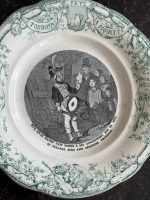 Seši antīki fajansa šķīvji — Francija, Creil et Montereau (Six Faience Plates) (6985) - Image 7