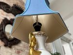 Porcelāna Galda Lampa ar Gulbjiem (3651) - Image 15