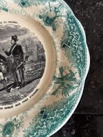 Pieci antīki fajansa šķīvji — Francija, Creil et Montereau (Five Faience Plates) (6986) - Image 8