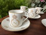 "Limoges" porcelāna espresso krūzīšu komplekts ar Napoleona monogrammu ("Limoges" porcelain espresso set with Napoleon monogram) (3654) - Image 7