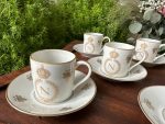 "Limoges" porcelāna espresso krūzīšu komplekts ar Napoleona monogrammu ("Limoges" porcelain espresso set with Napoleon monogram) (3654) - Image 6