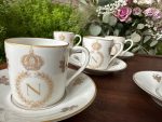 "Limoges" porcelāna espresso krūzīšu komplekts ar Napoleona monogrammu ("Limoges" porcelain espresso set with Napoleon monogram) (3654) - Image 8