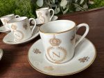 "Limoges" porcelāna espresso krūzīšu komplekts ar Napoleona monogrammu ("Limoges" porcelain espresso set with Napoleon monogram) (3654) - Image 10