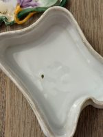 Ekskluzīva antīka Jūgendstila porcelāna dārglietu lādīte "Skaistās dārza rozes" — ap 1900. gadu (Skaistā laikmeta / Jūgendstila pārejas periods), viegla pēc svara (6097) - Image 9