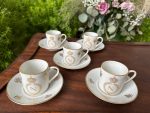 "Limoges" porcelāna espresso krūzīšu komplekts ar Napoleona monogrammu ("Limoges" porcelain espresso set with Napoleon monogram) (3654) - Image 12