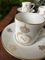 "Limoges" porcelāna espresso krūzīšu komplekts ar Napoleona monogrammu ("Limoges" porcelain espresso set with Napoleon monogram) (3654) - Image 14