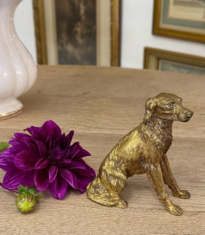Lille bronzefigur af hund (6102)