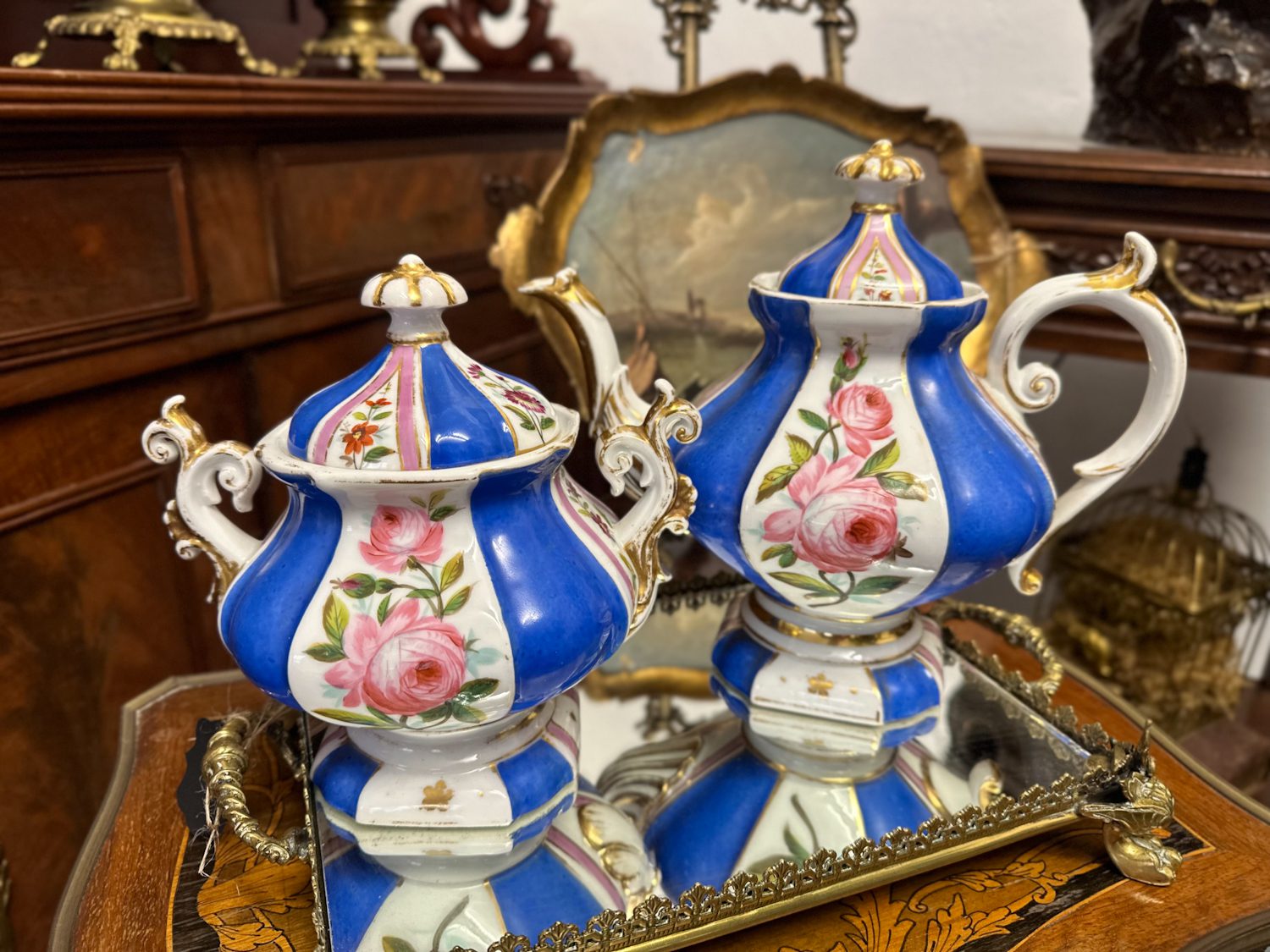 Porcelāna Cukurtrauks un Tējkanna (43040) - Image 1