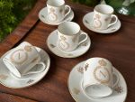 "Limoges" porcelāna espresso krūzīšu komplekts ar Napoleona monogrammu ("Limoges" porcelain espresso set with Napoleon monogram) (3654) - Image 15