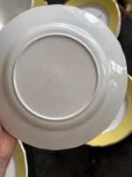 Liela pusdienu servīze, dzeltena ar ziediem — Vintage fajanss (Large Dinner Service) (6984) - Image 19