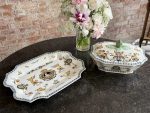 Liels Gien fajansa terīnes ar paplāti komplekts (Large Gien Faience Tureen) (6938) - Image 4