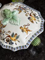 Liels Gien fajansa terīnes ar paplāti komplekts (Large Gien Faience Tureen) (6938) - Image 10