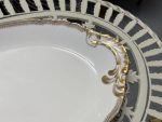 Vidēji, Liela Izmēra, Porcelāna Šķīvis ar Zelta krāsas Detalizāciju (4316) - Image 8