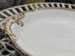 Vidēji, Liela Izmēra, Porcelāna Šķīvis ar Zelta krāsas Detalizāciju (4316) - Image 4