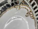 Vidēji, Liela Izmēra, Porcelāna Šķīvis ar Zelta krāsas Detalizāciju (4316) - Image 5