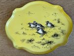 liela izmēra porcelāna šķīvis/paplāte ar putniem (5751) - Image 2