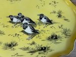 liela izmēra porcelāna šķīvis/paplāte ar putniem (5751) - Image 6