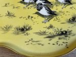 liela izmēra porcelāna šķīvis/paplāte ar putniem (5751) - Image 5