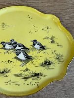 liela izmēra porcelāna šķīvis/paplāte ar putniem (5751) - Image 4