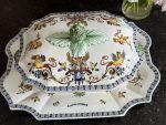Liels Gien fajansa terīnes ar paplāti komplekts (Large Gien Faience Tureen) (6938) - Image 5