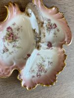 Porcelāna šķīvis ar ziedu motīviem, šķīvim ir rokturis un trīs nodalījumi (5755) - Image 6