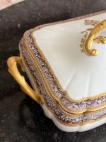 Antique porcelain tureen with gold initials — France "1878 MEDE D'OR PARIS" — Gold Medal at the World Exhibition (6949) - Image 9