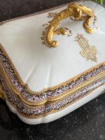 Antique porcelain tureen with gold initials — France "1878 MEDE D'OR PARIS" — Gold Medal at the World Exhibition (6949) - Image 5