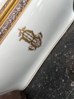 Antique porcelain tureen with gold initials — France "1878 MEDE D'OR PARIS" — Gold Medal at the World Exhibition (6949) - Image 6