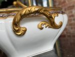 Antique porcelain tureen with gold initials — France "1878 MEDE D'OR PARIS" — Gold Medal at the World Exhibition (6949) - Image 7