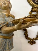 Træfigur – Pige med bakke, mellemstor, mellemtung (4558) - Billede 17