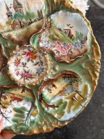 izsmalcināts, apgleznots porcelāna šķīvis austerēm, neliela izmēra (6940) - Image 6