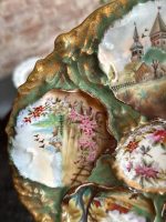 izsmalcināts, apgleznots porcelāna šķīvis austerēm, neliela izmēra (6940) - Image 9